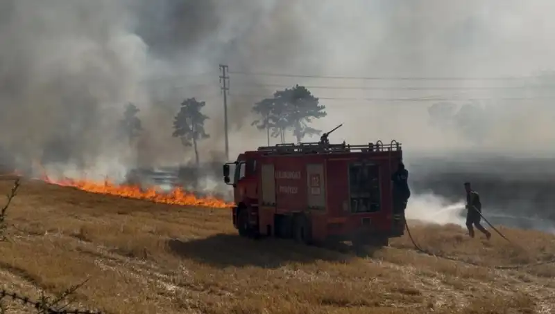Kırklareli’nde Yangın Alarmı: Anız Yangını Korkuttu!