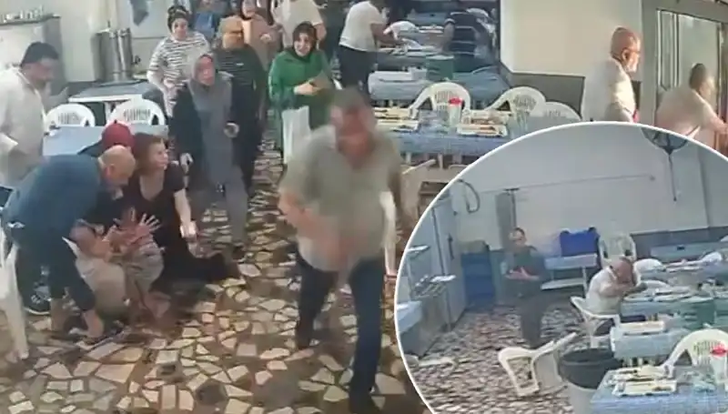 Yemekhanede Deprem Anı: Sarsıntıdan Kaçanlar ve Yemeğini Bırakmayanlar