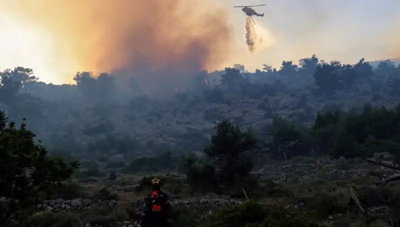Eğriboz Adası'nda Faciaya Neden Olan Orman Yangını: İki Köy Boşaltıldı