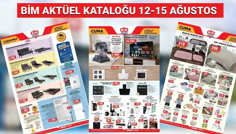 BİM'de 12-15 Ağustos 2025: Termos, Drone ve Daha Fazlası Raflarda!