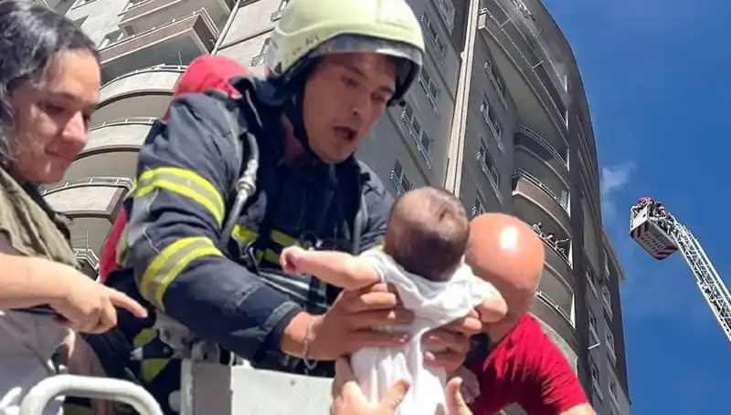 Kayseri'de 14 Katlı Binada Korkutan Yangın: Mahalle Sakinleri Panik İçinde