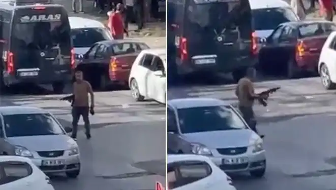 Başakşehir’de Pompalı Tüfekle Sokakta Korku Dolu Anlar Yaşandı